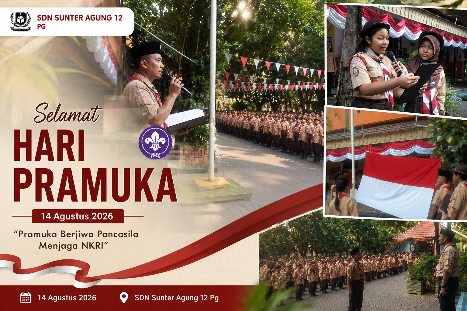 Semangat Hari Pramuka Tumbuh Bersama di SDN Sunter Agung 12 Pg - Berita SDN Sunter Agung 12 PG